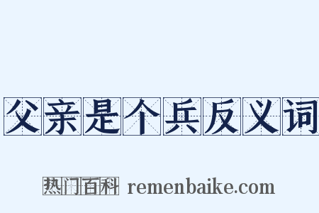 父亲是个兵反义词是什么意思的图片